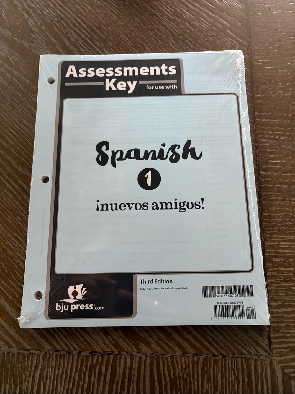 NEW BJU Press (Bob Jones) Homeschool SPANISH 1 Student Assessments Answer Key